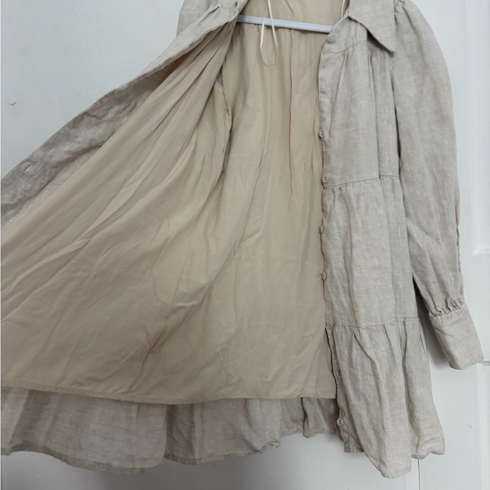 DISSH eloise natural linen mini dress - Picture 6 of 16